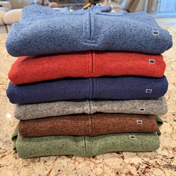 Crown & Ivy men’s 1/4 zip sweaters fleece long sleeve size XXL fall winter - Picture 1 of 12